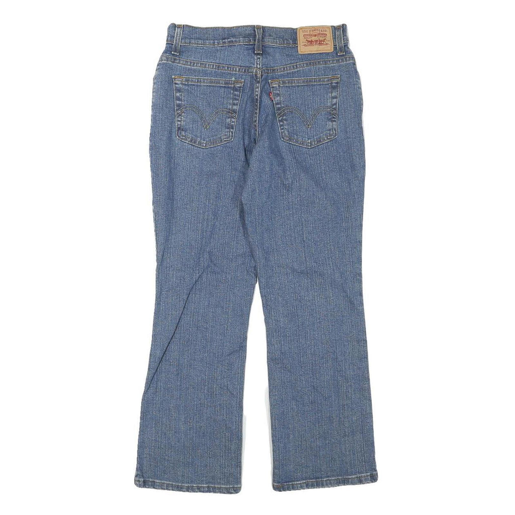 LEVI'S Womens Regular Fit Blue Denim Jeans W27 L26 Classic Zip Cotton Blend