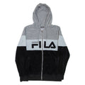 FILA Velour Womens Grey Hoodie Full Zip XL