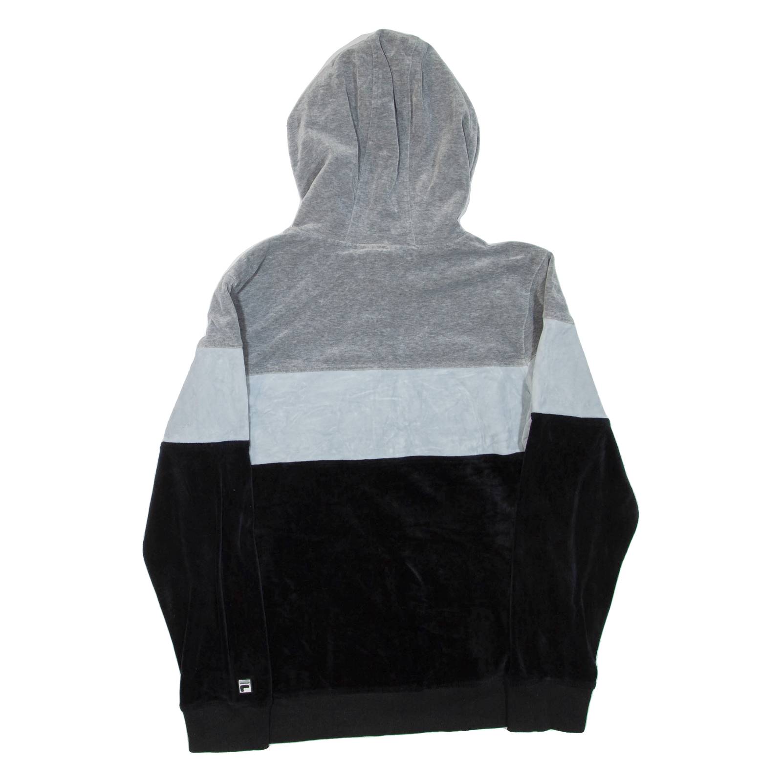 FILA Velour Womens Grey Hoodie Full Zip XL