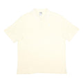 NIKE Mens Cream Polo Shirt Short Sleeve Plain L Cotton Comfort Casual