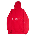 LVFT Mens Pullover Jacket Red USA Hooded XL