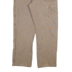 DICKIES Mens Cotton Blend Beige Regular Fit Straight Leg Trousers W38 L30