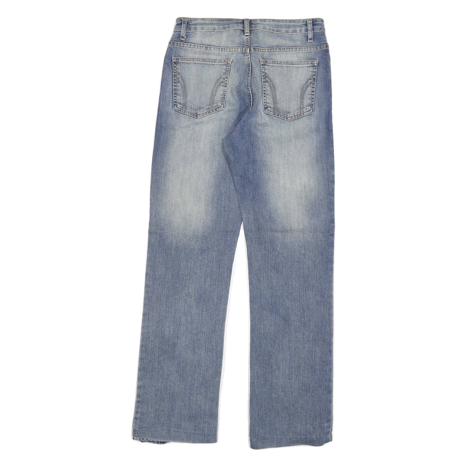 TEDDYS Womens Blue Regular Jeans Denim Medium W28 L32 Classic Zip Cotton