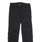 CRIVIT Womens Black Regular Fit Straight Leg Trousers W32 L31 Zip Closure