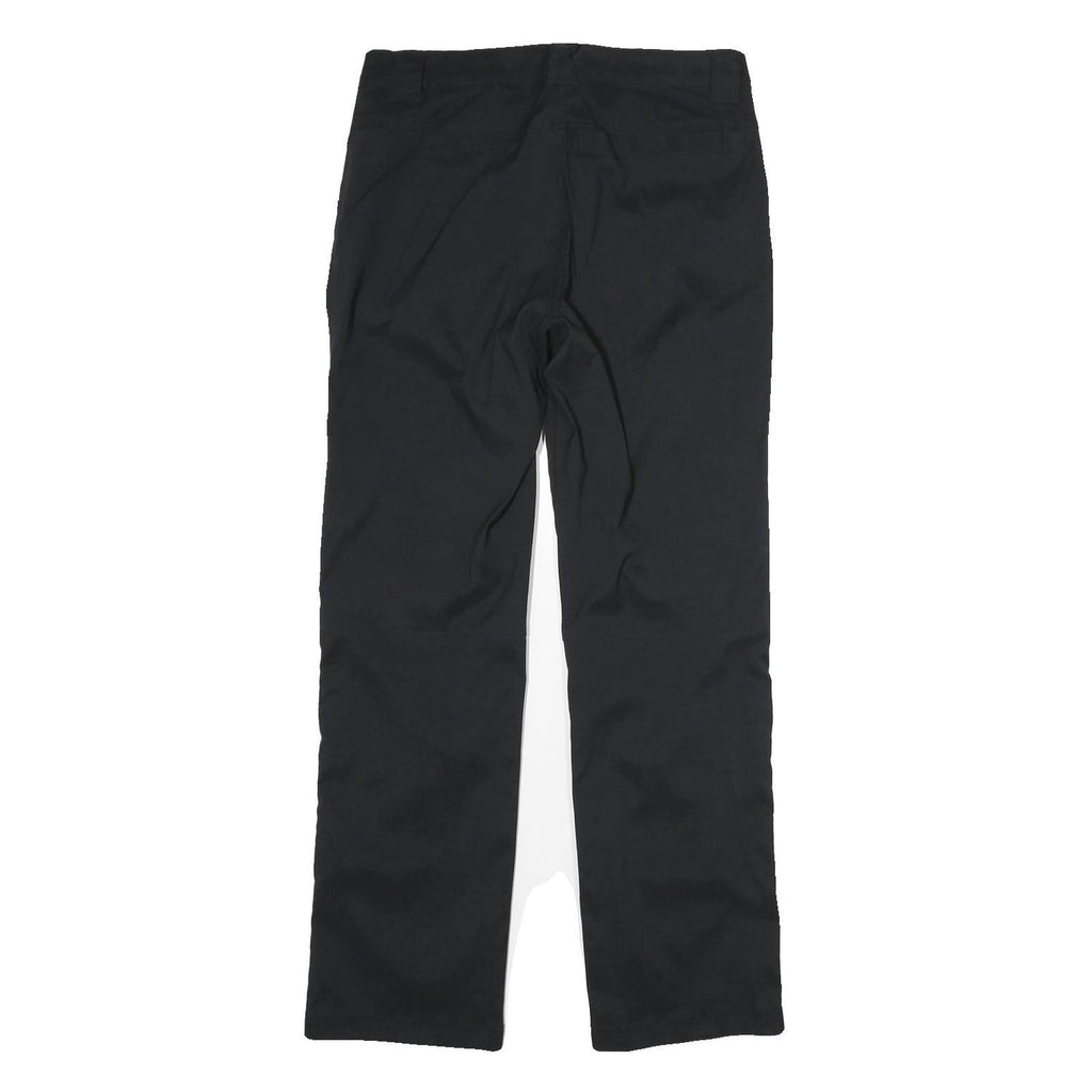 CRIVIT Womens Black Regular Fit Straight Leg Trousers W32 L31 Zip Closure