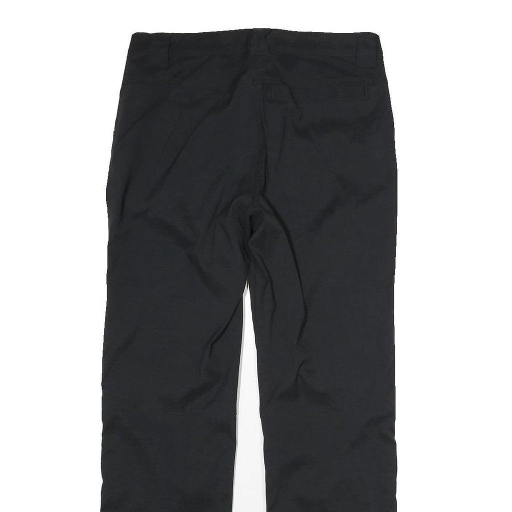 CRIVIT Womens Black Regular Fit Straight Leg Trousers W32 L31 Zip Closure