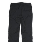 CRIVIT Womens Black Regular Fit Straight Leg Trousers W32 L31 Zip Closure