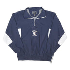 HOLLOWAY Mens Navy & White Revere Football Sports Zip Jacket XL Polyester