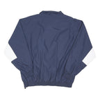 HOLLOWAY Mens Navy & White Revere Football Sports Zip Jacket XL Polyester