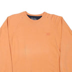 CHAMPION Mens Orange Crew Neck S Cotton Blend Casual Sweatshirt