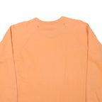 CHAMPION Mens Orange Crew Neck S Cotton Blend Casual Sweatshirt