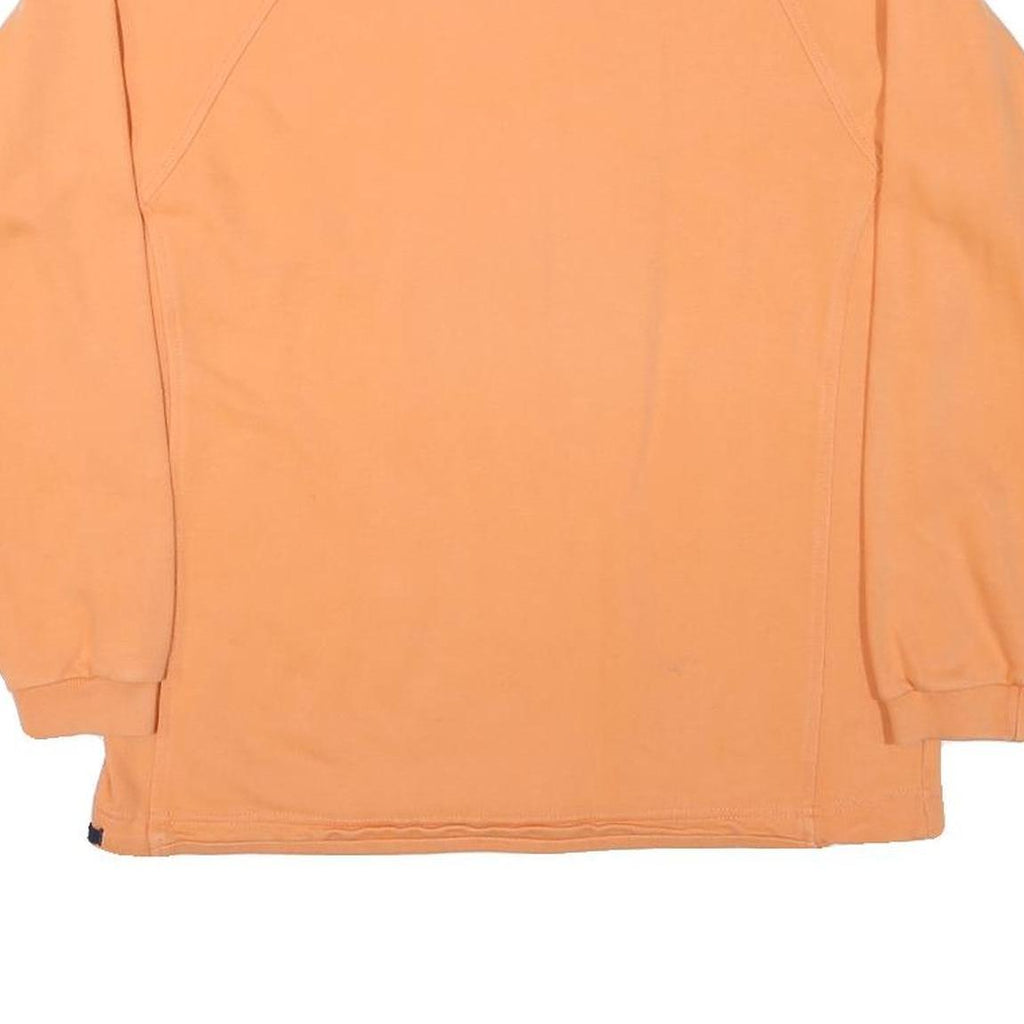 CHAMPION Mens Orange Crew Neck S Cotton Blend Casual Sweatshirt