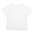 CHAMPION Mens White Cotton Blend T-Shirt M Short Sleeve Crew Neck Logo Print
