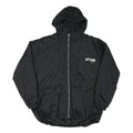 LET'S GO Mens Black Polyester Blend Zip Jacket 3XL Lightweight Graphic Print