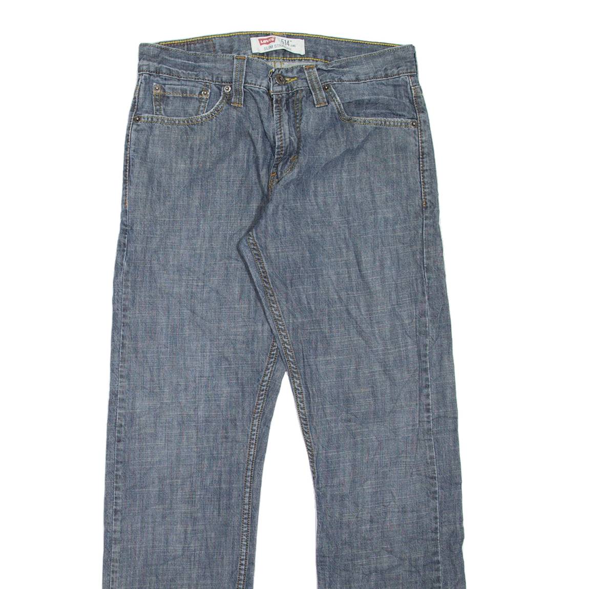 LEVI'S 514 Jeans Mens Blue Slim Straight W29 L30