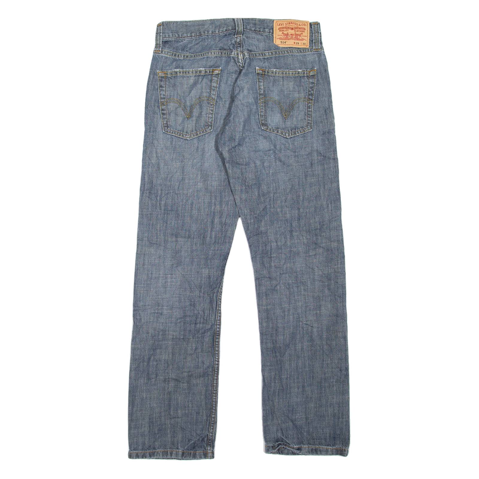 LEVI'S 514 Jeans Mens Blue Slim Straight W29 L30