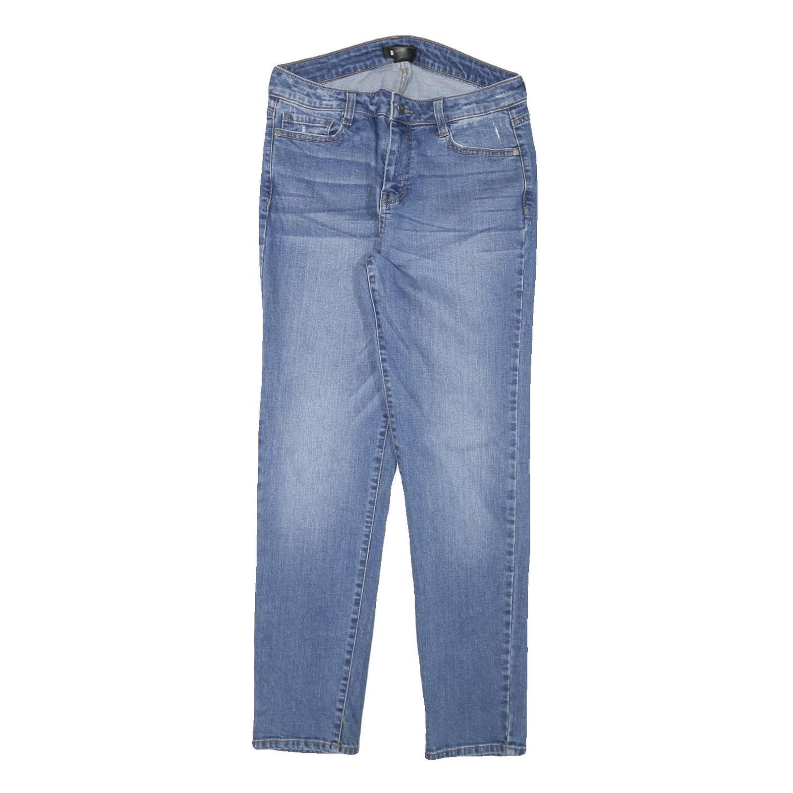 DKNY Womens Jeans Blue Slim Skinny Denim Medium W28 L25 Stylish Cotton Blend