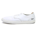 LACOSTE White Mens Low Top Trainers Leather UK 7 Casual Lacoste Logo