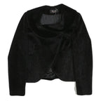 KAAN Womens Black Button Jacket XS Polyester Blend Soft Fabric Elegant