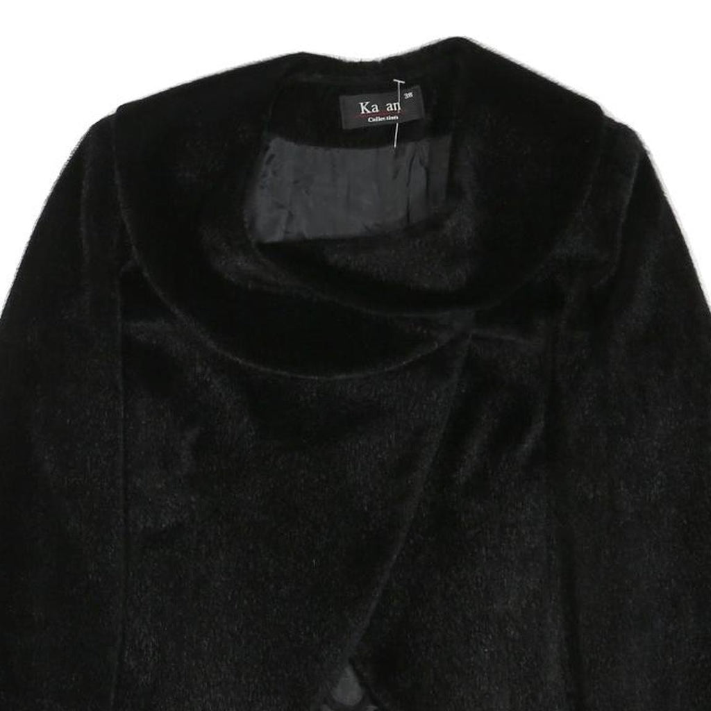 KAAN Womens Black Button Jacket XS Polyester Blend Soft Fabric Elegant