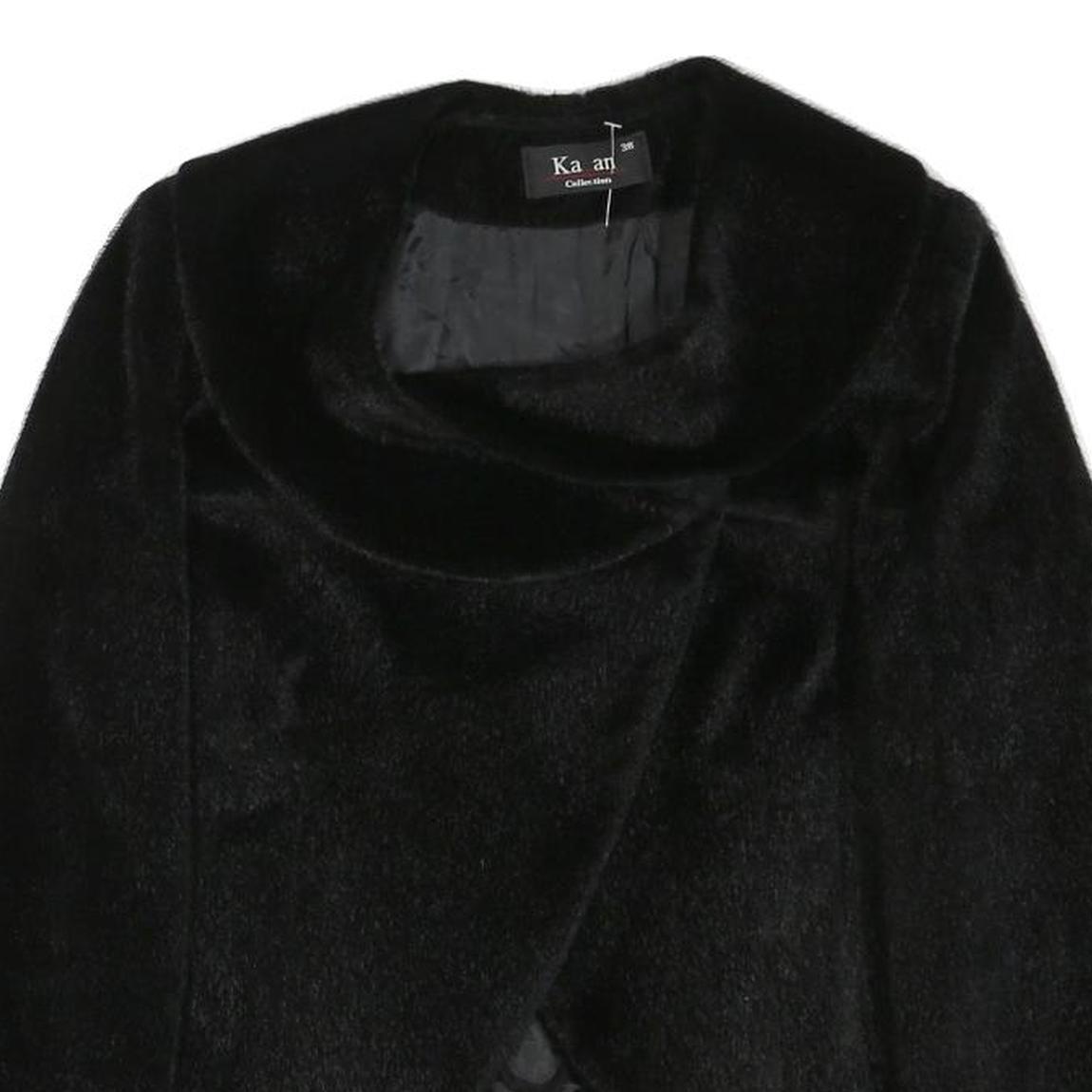 KAAN Womens Black Button Jacket XS Polyester Blend Soft Fabric Elegant
