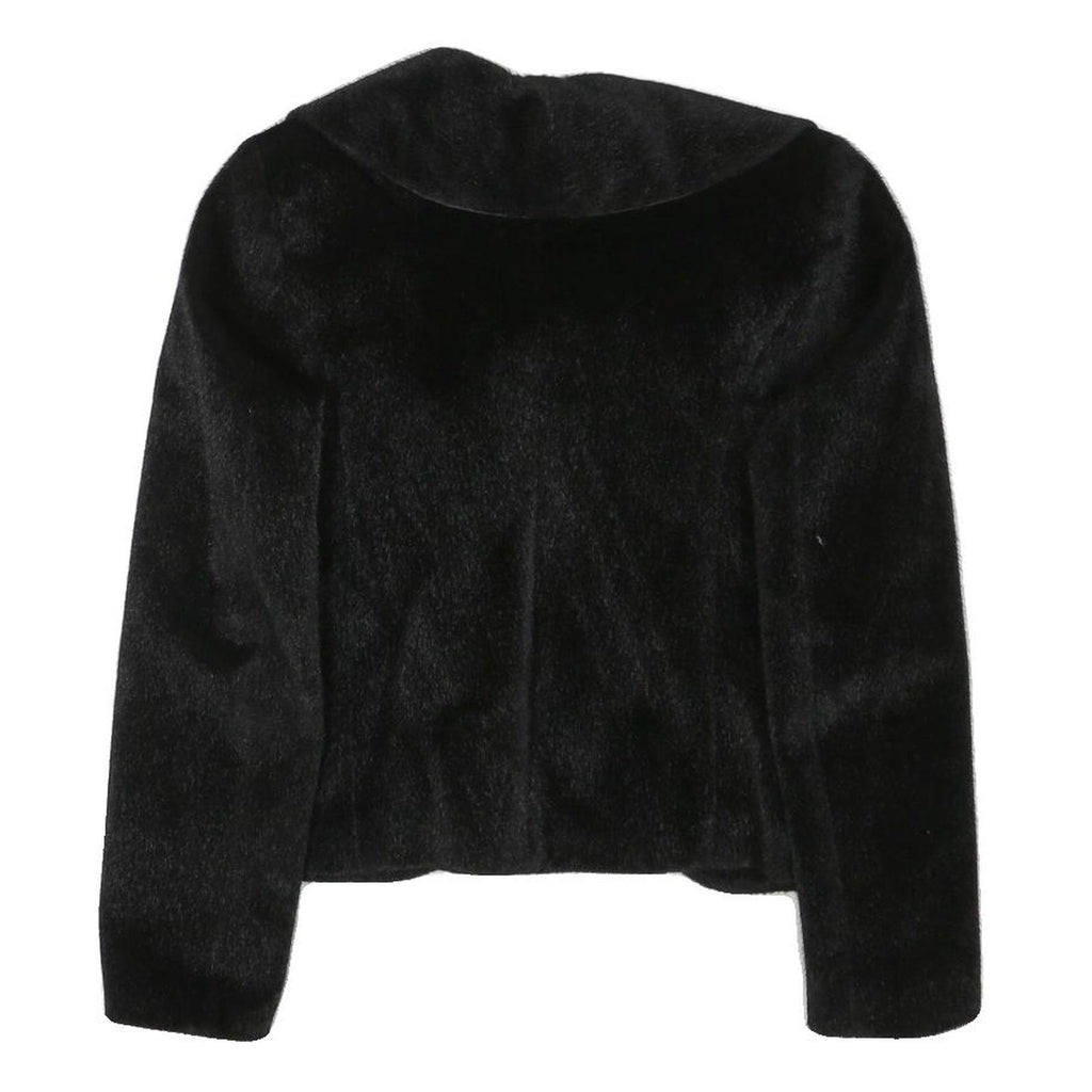 KAAN Womens Black Button Jacket XS Polyester Blend Soft Fabric Elegant