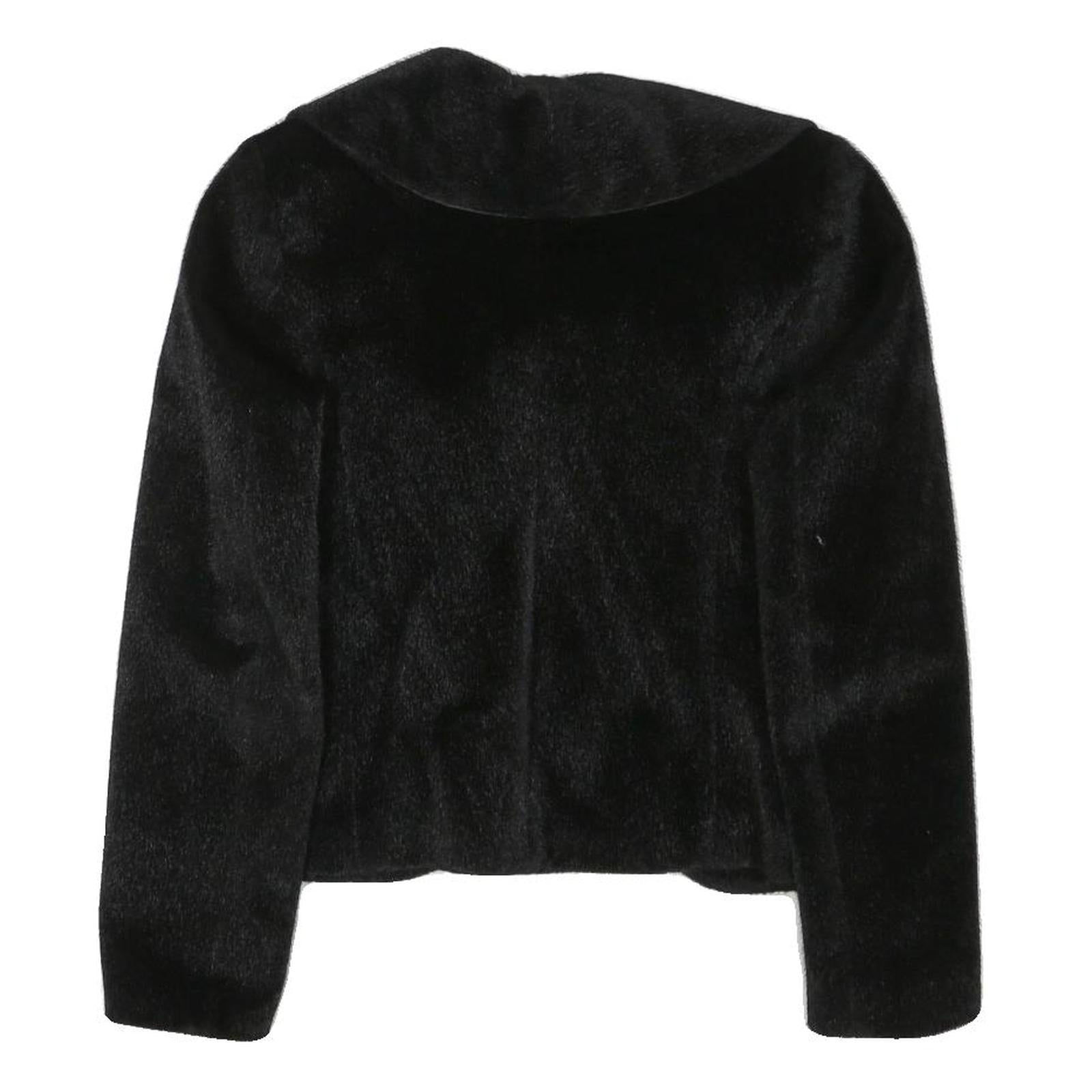 KAAN Womens Black Button Jacket XS Polyester Blend Soft Fabric Elegant