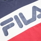 FILA Mens Navy Blue White & Red Logo Crew Neck M Sweater Pullover