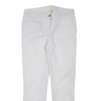 MICHAEL KORS Womens Slim White Cotton Blend Trouser W30 L28 Elegant Fit Zip
