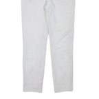 MICHAEL KORS Womens Slim White Cotton Blend Trouser W30 L28 Elegant Fit Zip