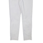 MICHAEL KORS Womens Slim White Cotton Blend Trouser W30 L28 Elegant Fit Zip