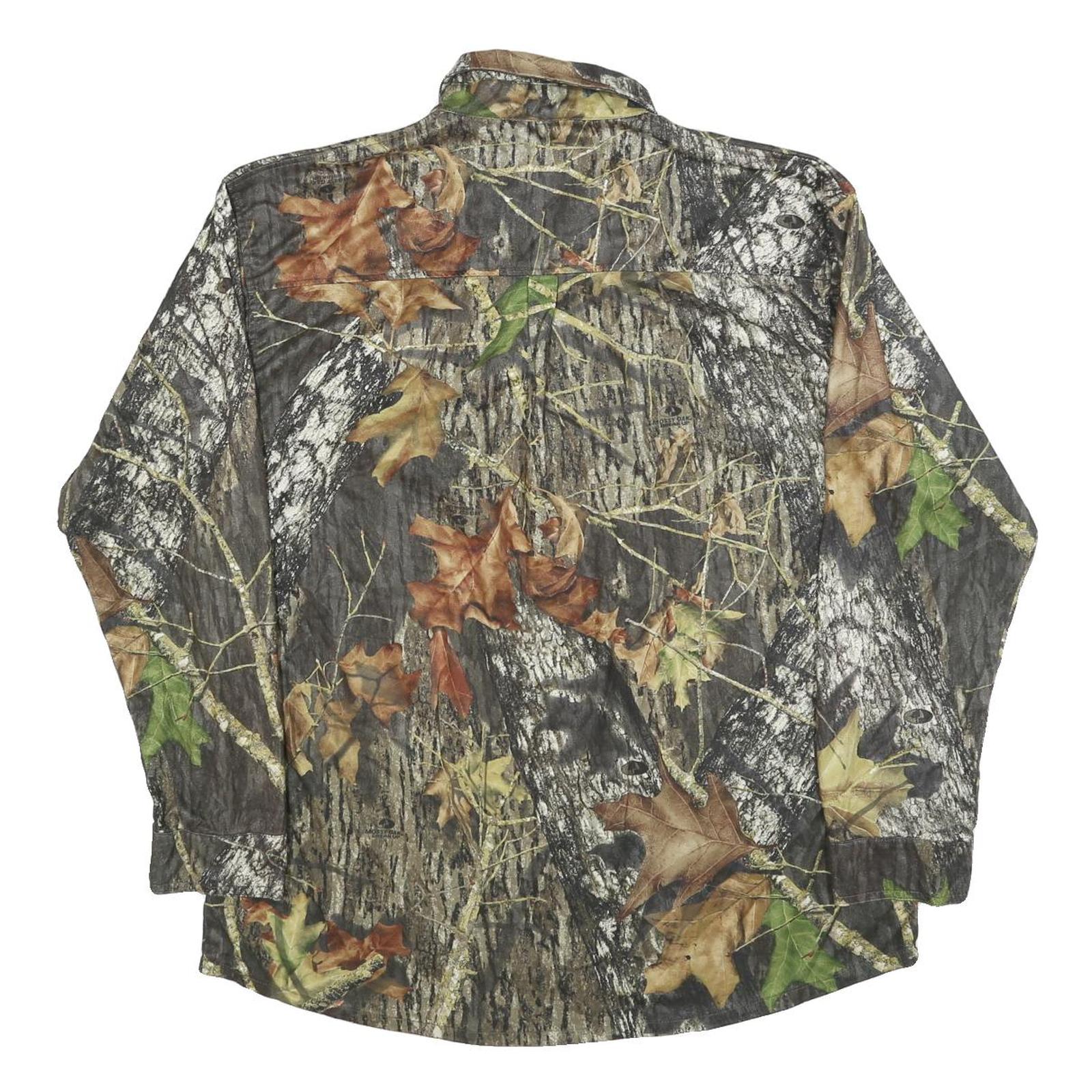 ROCKY Mens Camouflage Shirt XL Outdoor Hunting Polyester Blend