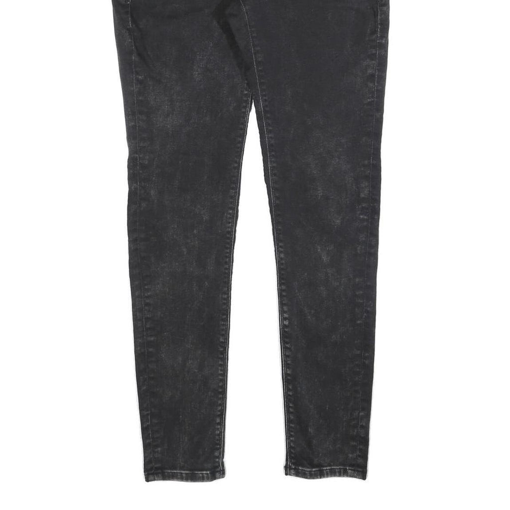 TOMMY HILFIGER Womens Jeans Black Slim Skinny Denim Medium W30 L32 Stylish Zip