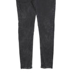 TOMMY HILFIGER Womens Jeans Black Slim Skinny Denim Medium W30 L32 Stylish Zip