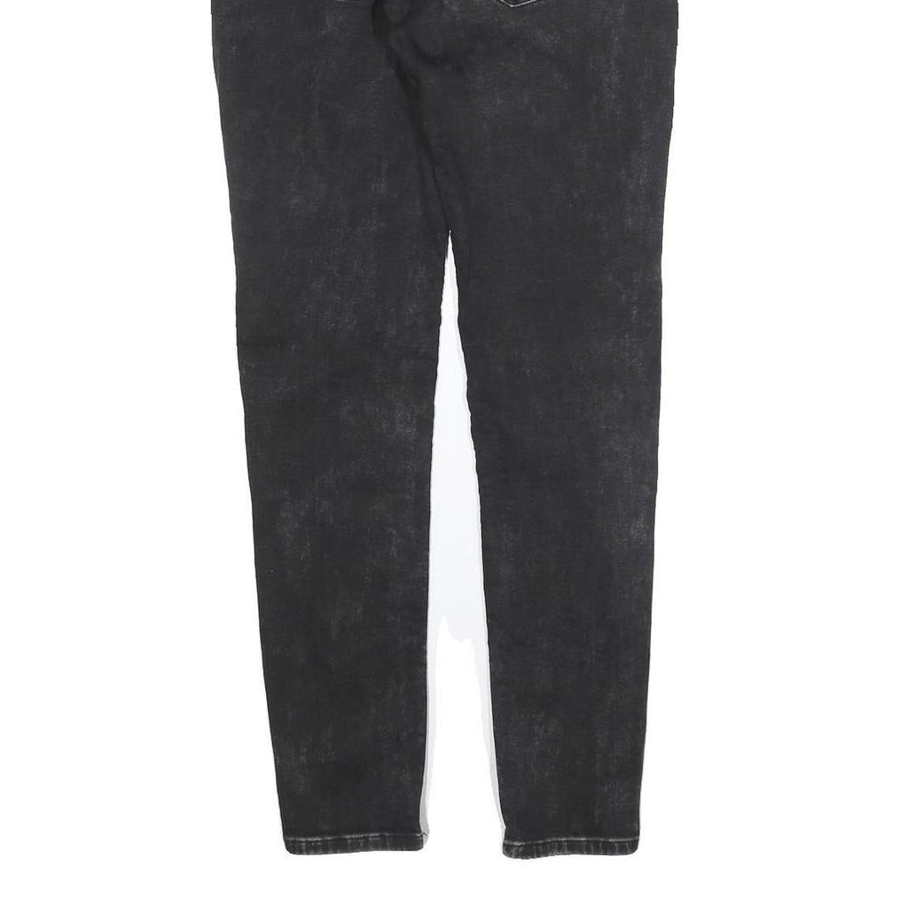 TOMMY HILFIGER Womens Jeans Black Slim Skinny Denim Medium W30 L32 Stylish Zip