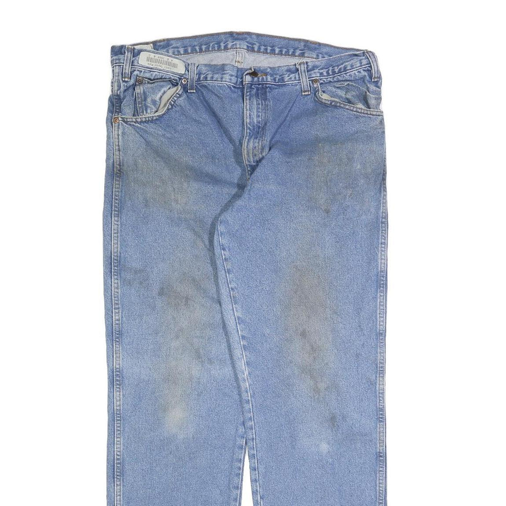 DICKIES Mens Relaxed Blue Denim Cotton Blend Jeans W38 L34 Classic Workwear Zip