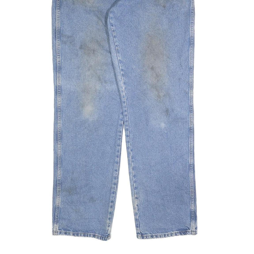 DICKIES Mens Relaxed Blue Denim Cotton Blend Jeans W38 L34 Classic Workwear Zip