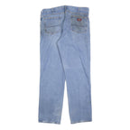 DICKIES Mens Relaxed Blue Denim Cotton Blend Jeans W38 L34 Classic Workwear Zip