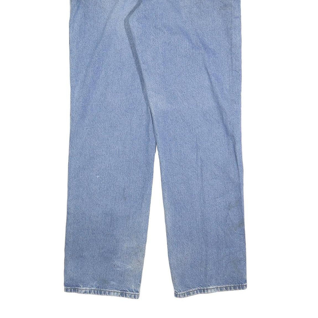 DICKIES Mens Relaxed Blue Denim Cotton Blend Jeans W38 L34 Classic Workwear Zip