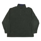 NAUTICA Mens Green & Navy Plain Pullover Crew Neck Basic Knit XL Polyester Blend