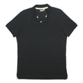 DIADORA Mens Black Cotton Short Sleeve Polo Shirt XL Basic Casual