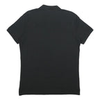 DIADORA Mens Black Cotton Short Sleeve Polo Shirt XL Basic Casual
