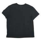 NAUTICA Mens Black V-Neck 2XL Classic Cotton Blend T-Shirt Logo Casual