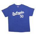 MAJESTIC Mens Blue Los Angeles Betts 50 Graphic T-Shirt XL Short Sleeve Crew