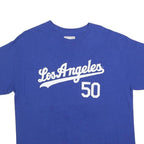 MAJESTIC Mens Blue Los Angeles Betts 50 Graphic T-Shirt XL Short Sleeve Crew
