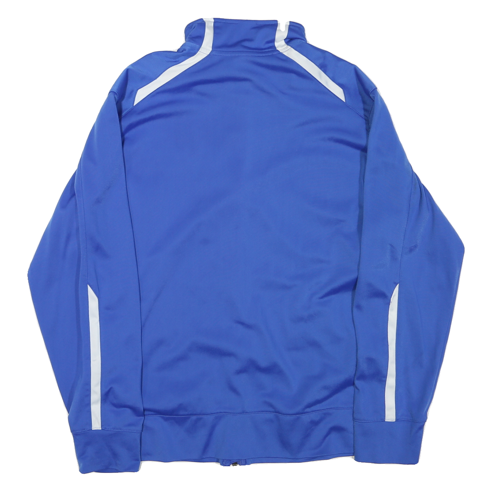 NIKE Mens Blue CJ Cheerleader Sports Jacket L Polyester Blend Zip Plain