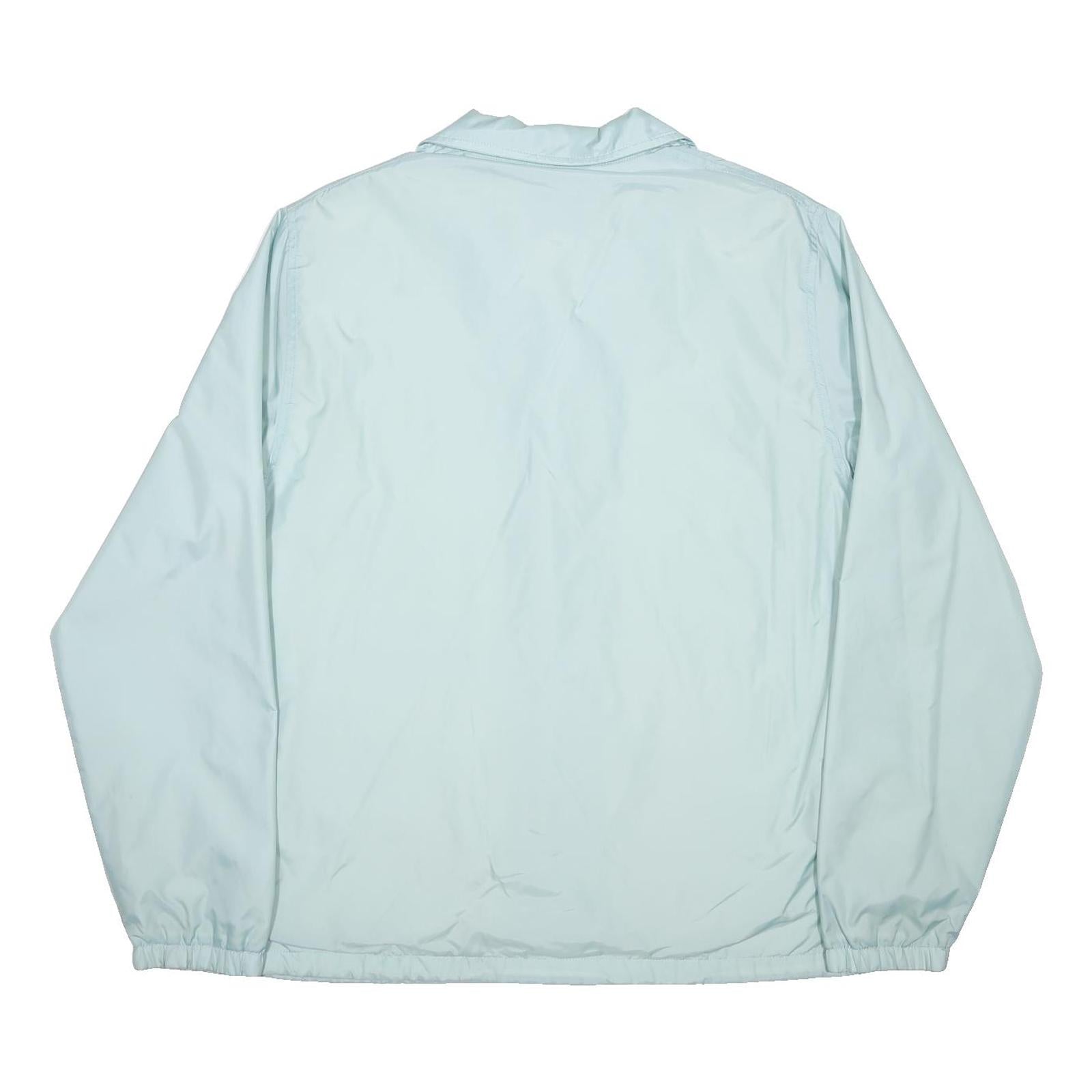 CARHARTT WIP Mens Light Blue Coach Jacket M Nylon Plain Button Closure