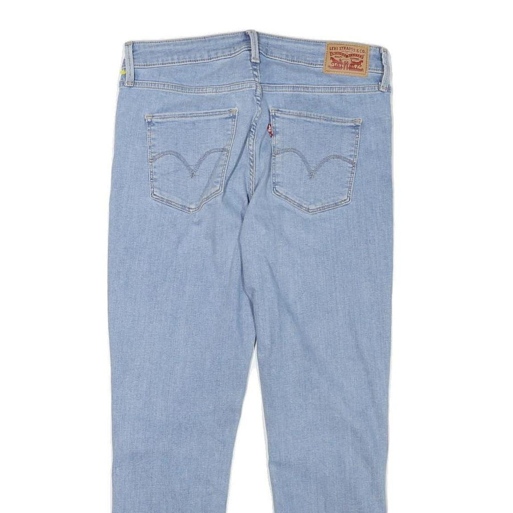 LEVI'S Womens Slim Light Blue Denim Jeans W29 L27 Button Closure Classic Fit