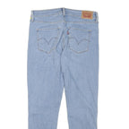 LEVI'S Womens Slim Light Blue Denim Jeans W29 L27 Button Closure Classic Fit