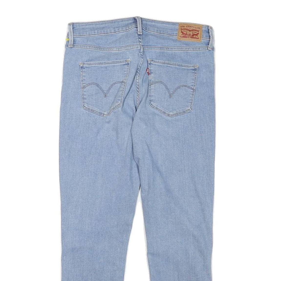 LEVI'S Womens Slim Light Blue Denim Jeans W29 L27 Button Closure Classic Fit